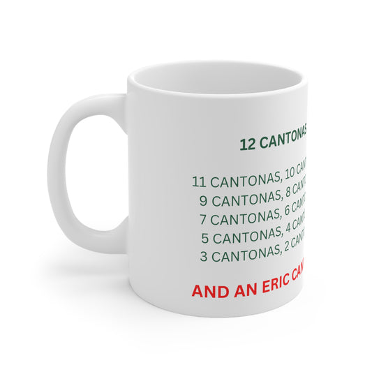 ERIC CANTONA CHRISTMAS MUG