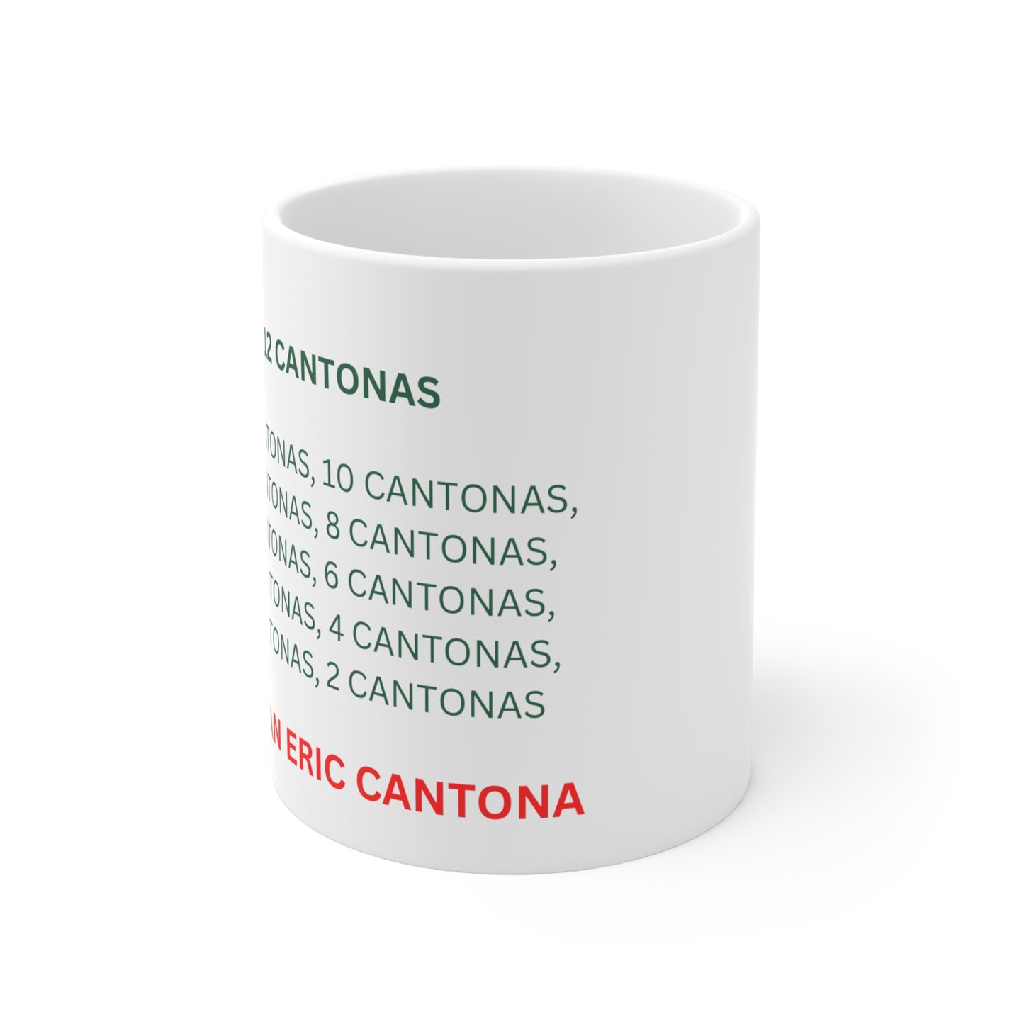 ERIC CANTONA CHRISTMAS MUG
