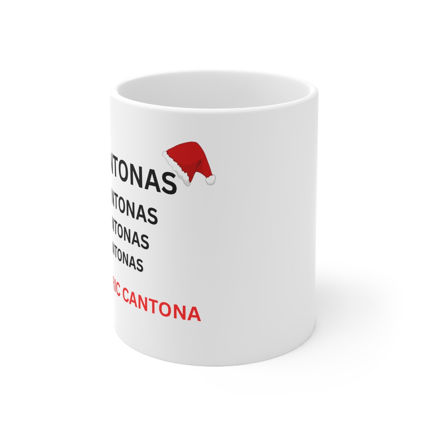 ERIC CANTONA CHRISTMAS MUG